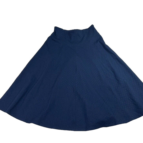 Maeve Anthropologie Skirt + Top Set Sevigny Women M 10 Navy Polka Dot - Picture 3 of 14